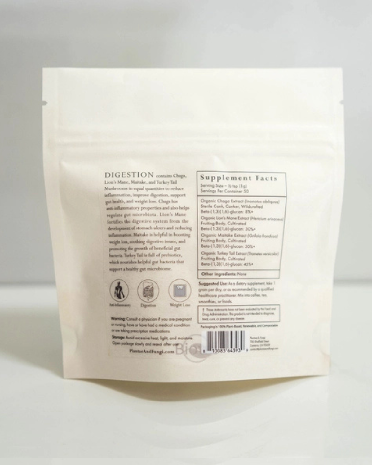 Digestion Mushroom Powder For Gut Health