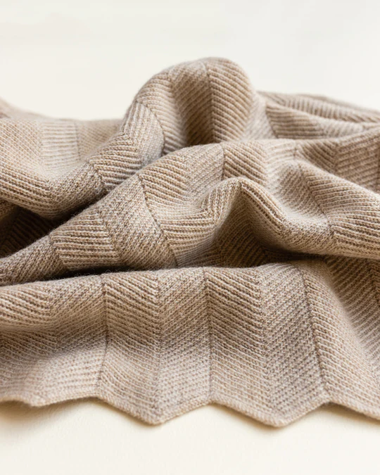 Merino Wool Blanket Freddie - Sand <br>hvid