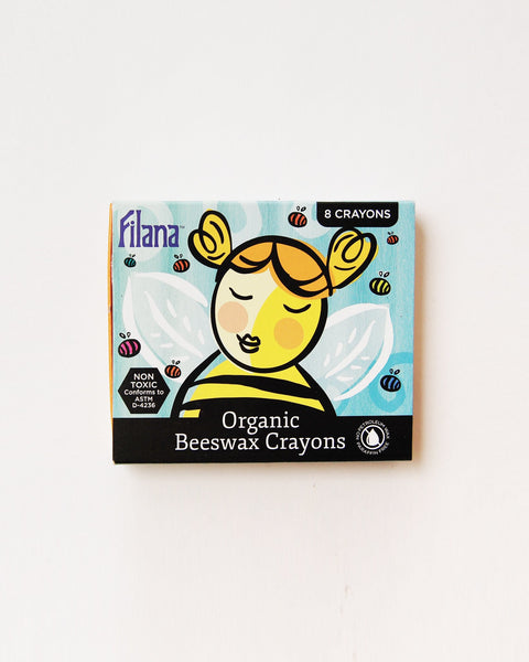 Organic Beeswax Block Crayons - rainbow colors - set of 8<br> Filana