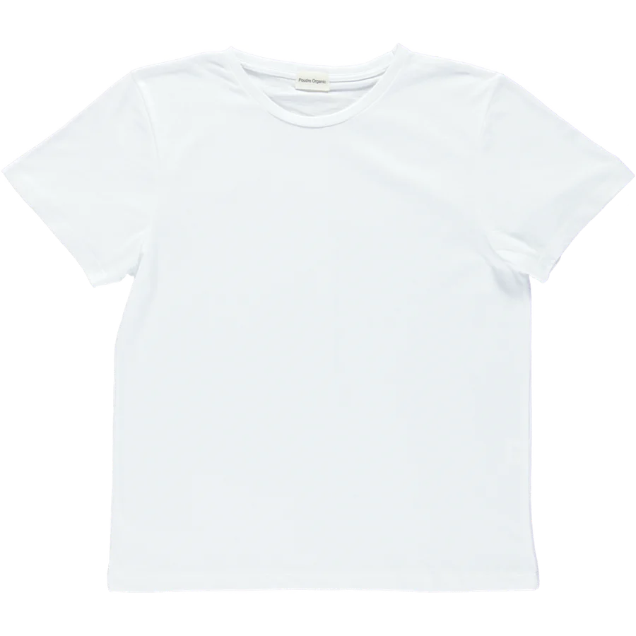 Camiseta T-Shirt - White <br>Poudre Organic