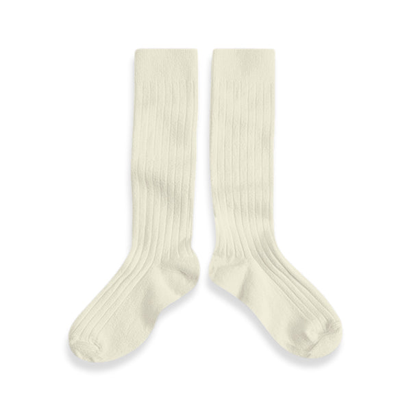 Collegien Knee Socks - cream