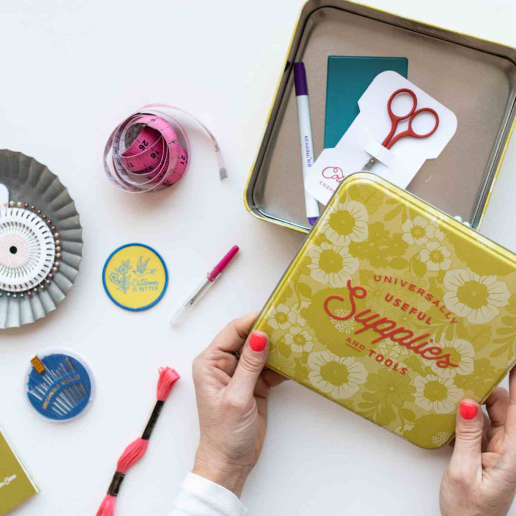 Embroidery Starter Kit Sewing Tin