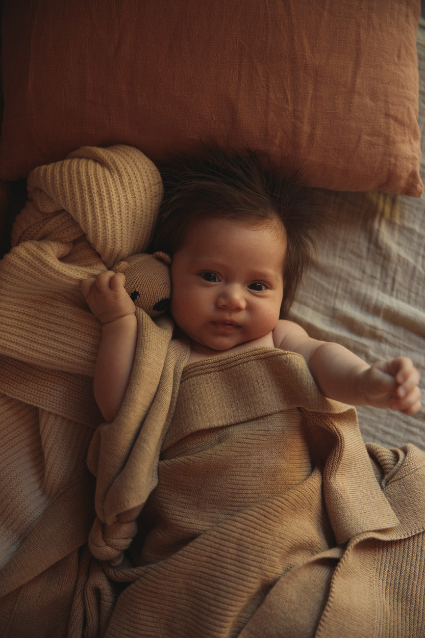 Blanket Gust - Sand <br>hvid