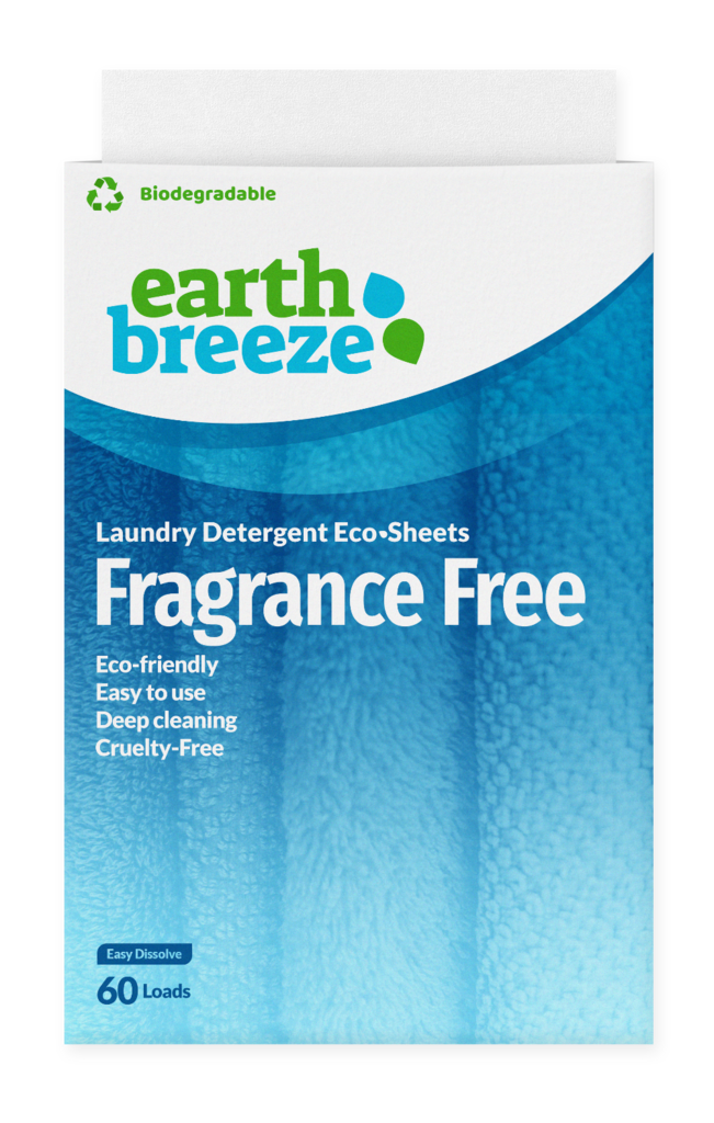 Laundry Detergent Eco Sheets - 60 loads - Fragrance Free <br> Earth Breeze