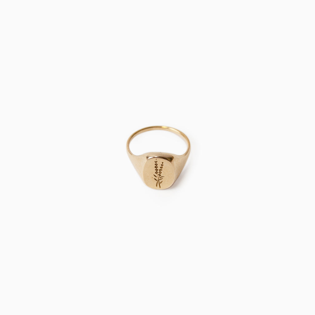Lavender Signet Ring <br>by Claus