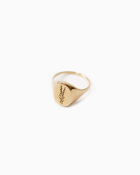 Lavender Signet Ring <br>by Claus