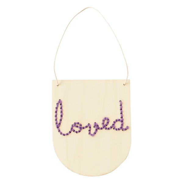 Loved MiniScript Embroidery Board Kit - lilac