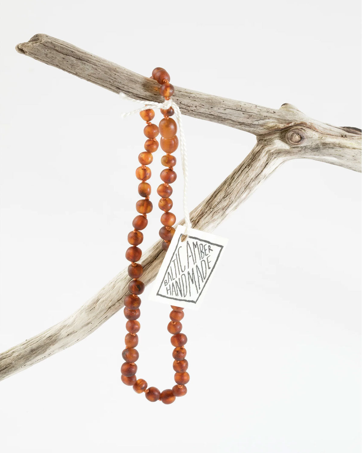 Raw Cognac Baltic Amber || Necklace