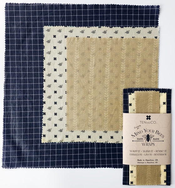 Classic Beeswax Wrap 3-Pack <br>Ten & Co.