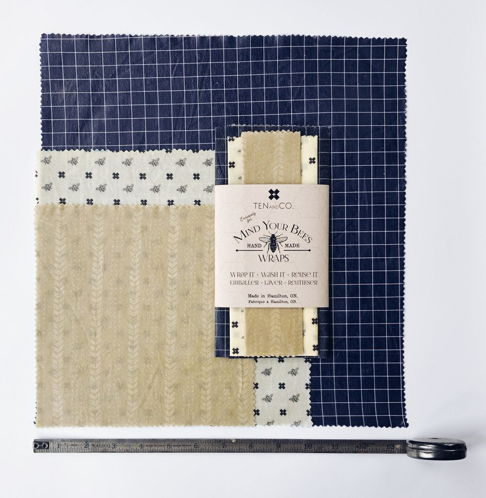 Classic Beeswax Wrap 3-Pack <br>Ten & Co.