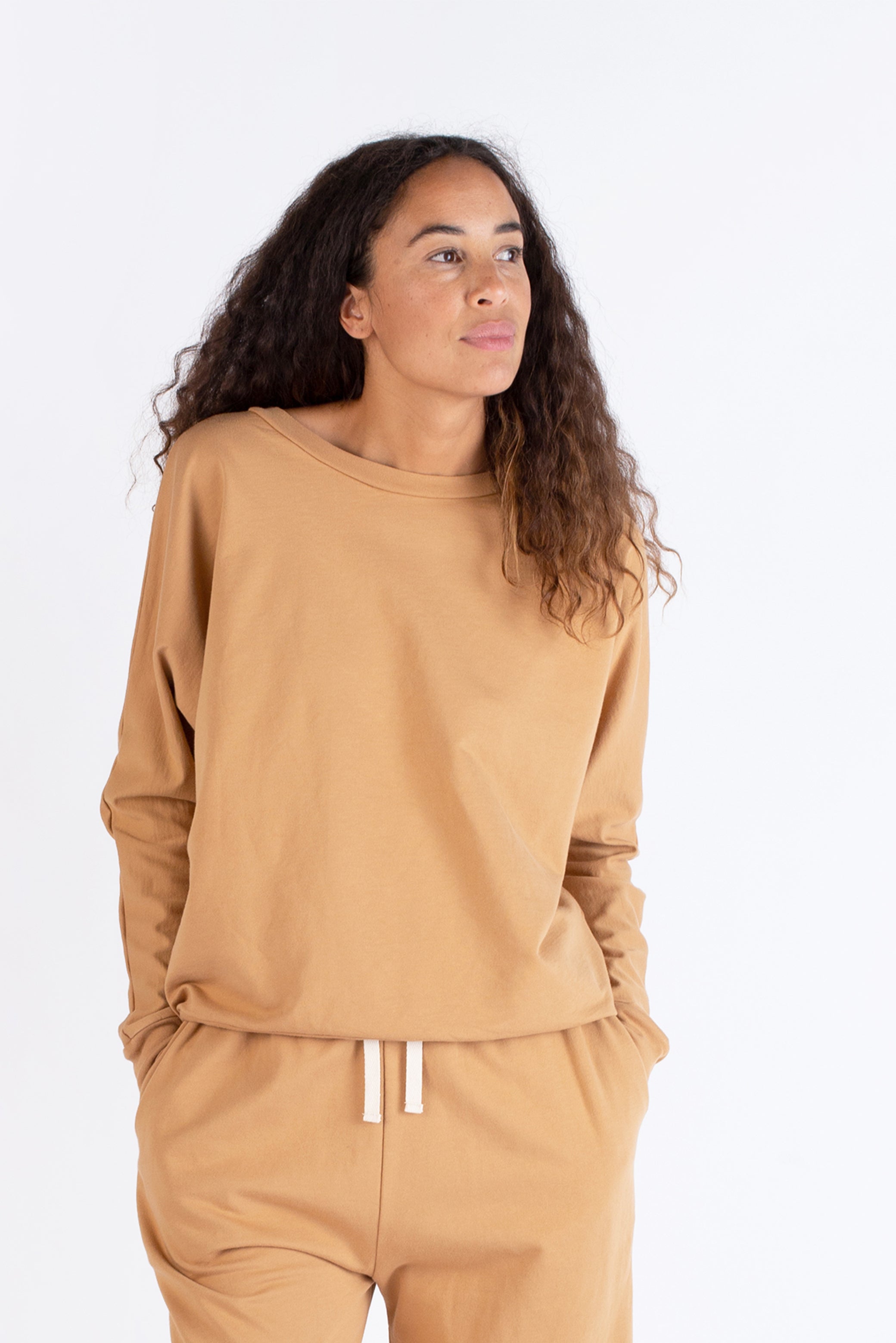 French Terry Dolman Crewneck