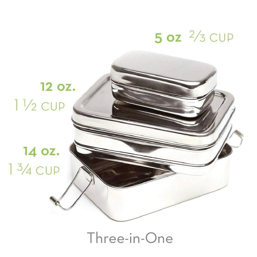 Three-in-one Classic  - Stainless Steel Bento Box