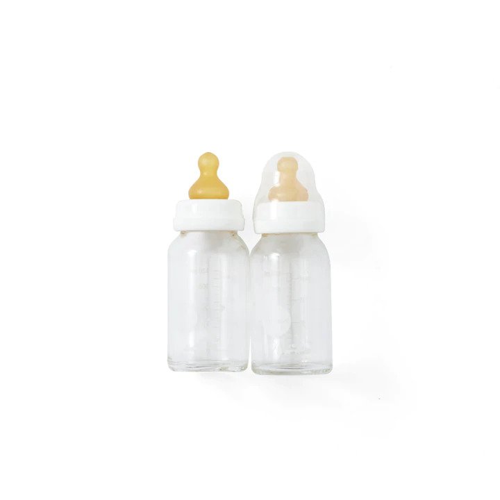 Baby Glass Bottle (120ml/ 4oz) - 2 Pack <br> Hevea
