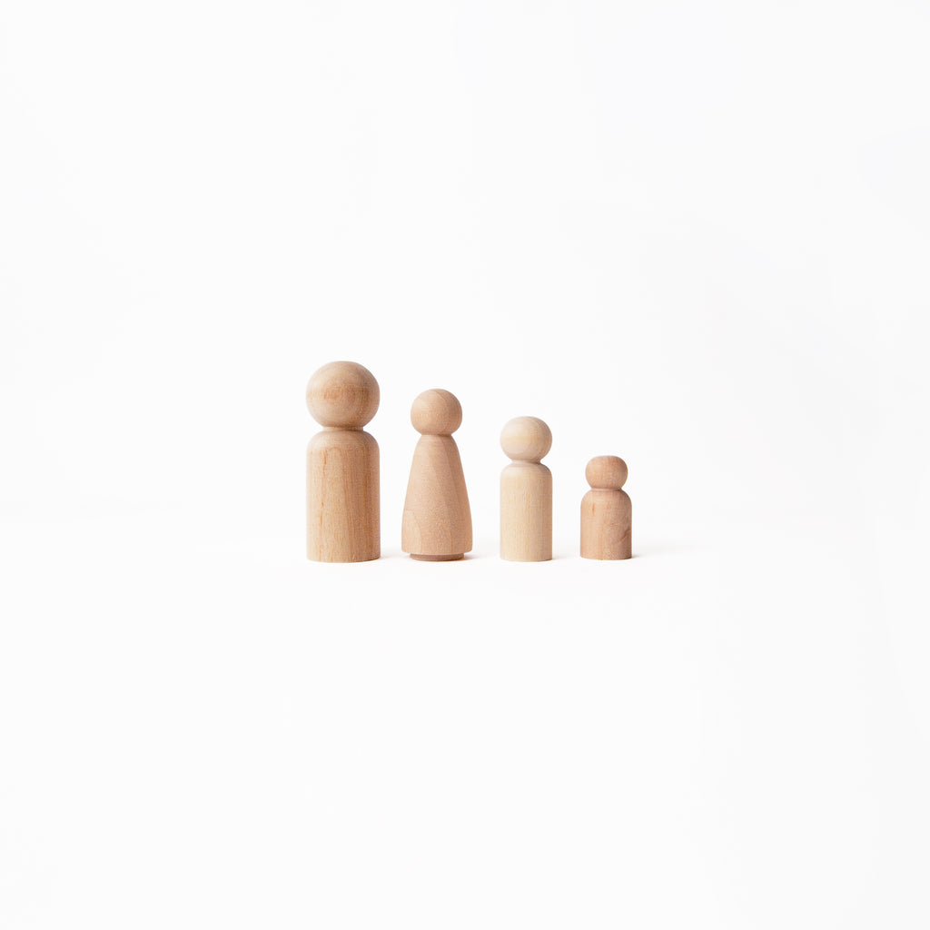 Wooden family of Four