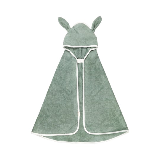 Hooded Baby Bunny Towel - Eucalyptus <br> Fabelab