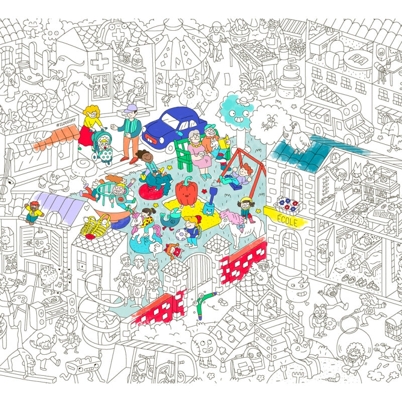 Giant Coloring Poster - Kids life <br> OMY
