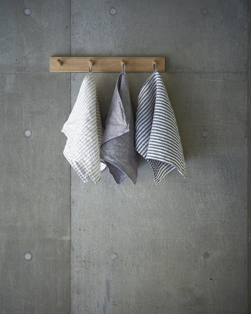 Stripe Linen towel - natural stripe <br>Fog Linen