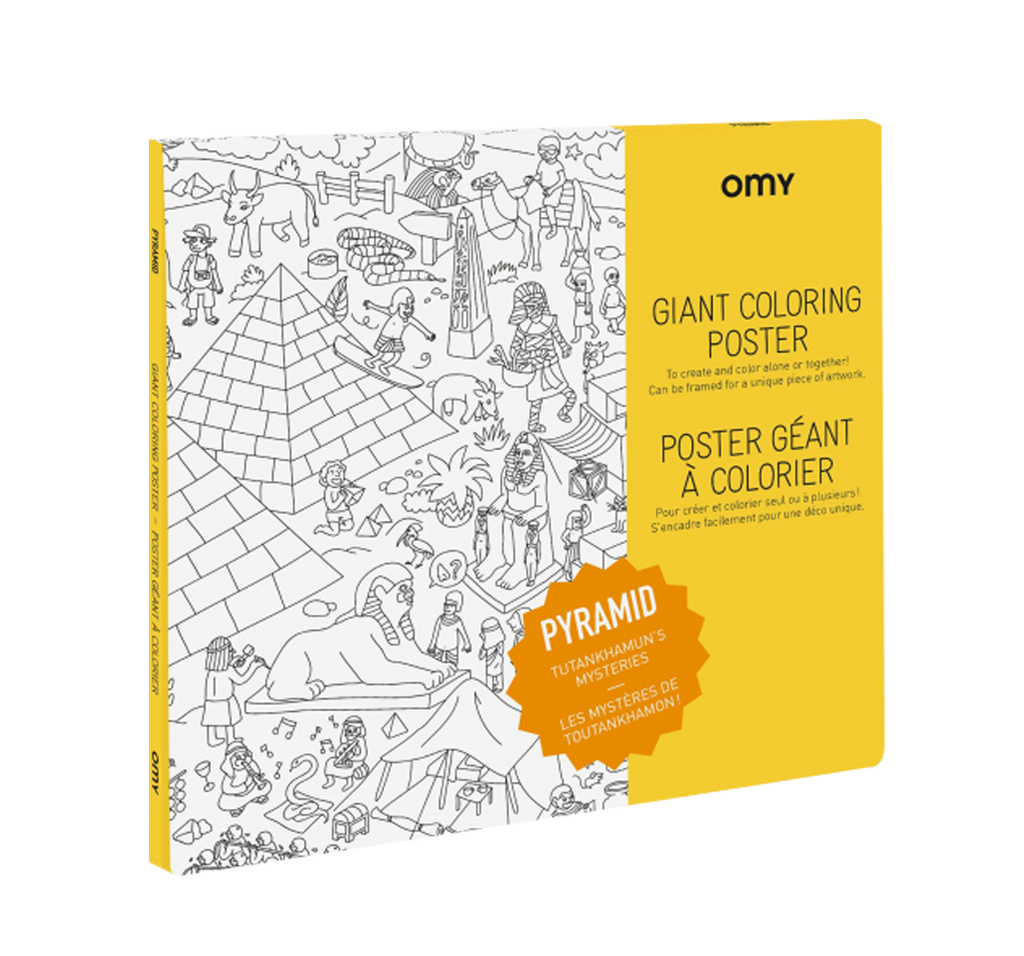 Giant Coloring Poster - Pyramid OMY
