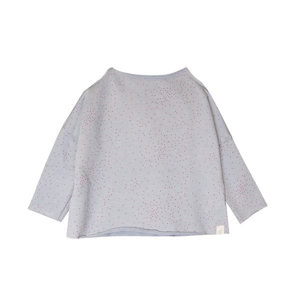 Glitter Print Pullover Sweatshirt