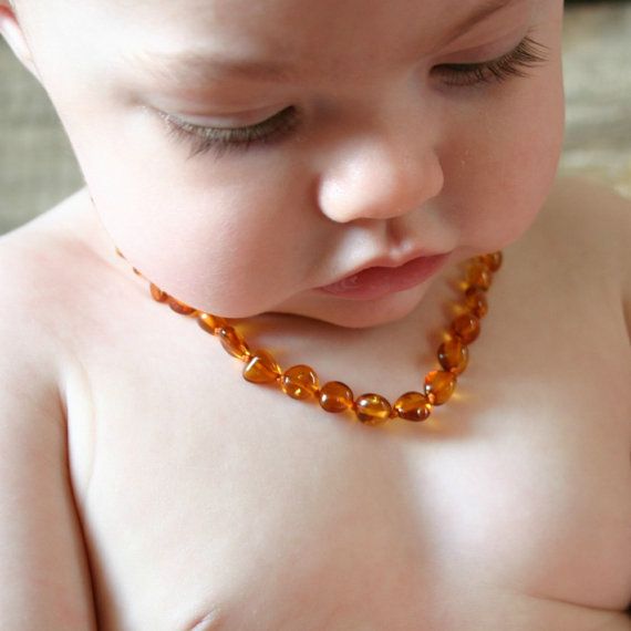 Raw Baltic Amber Necklace - cognac <br> Canyon Leaf